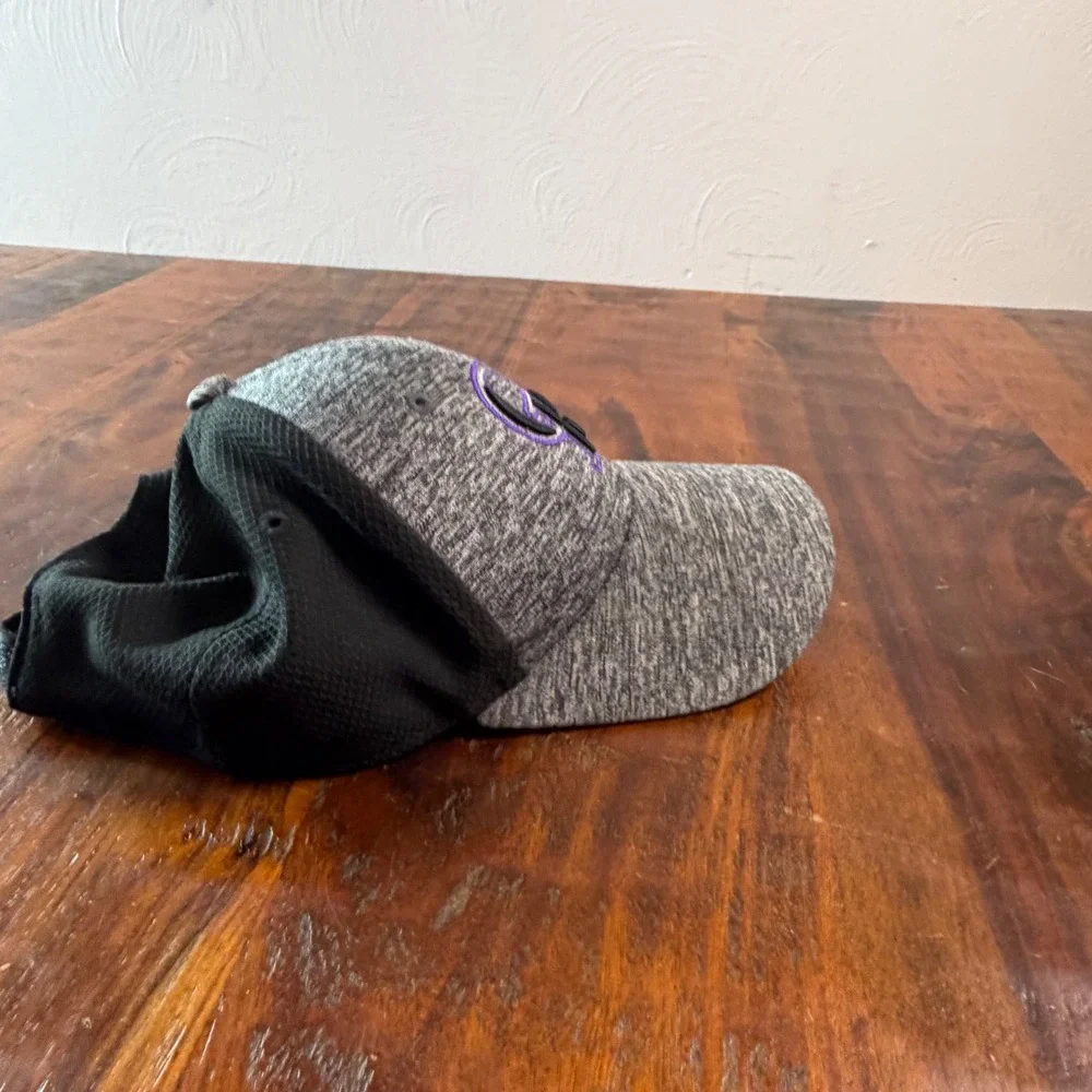 New Era 9FORTY Colorado Rockies Youth Hat Gray Black Adjustable MLB Baseball Cap